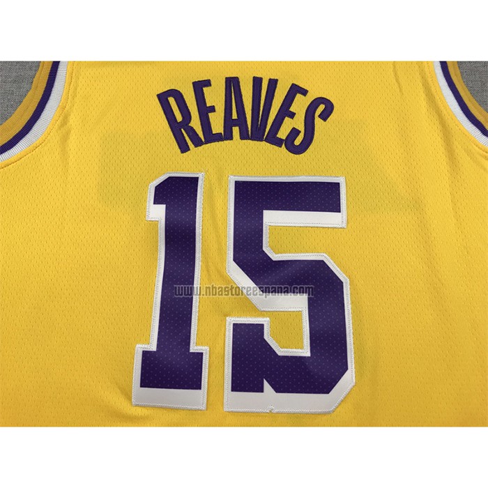 Camiseta Los Angeles Lakers Austin Reaves NO 15 Icon 2022-23 Amarillo